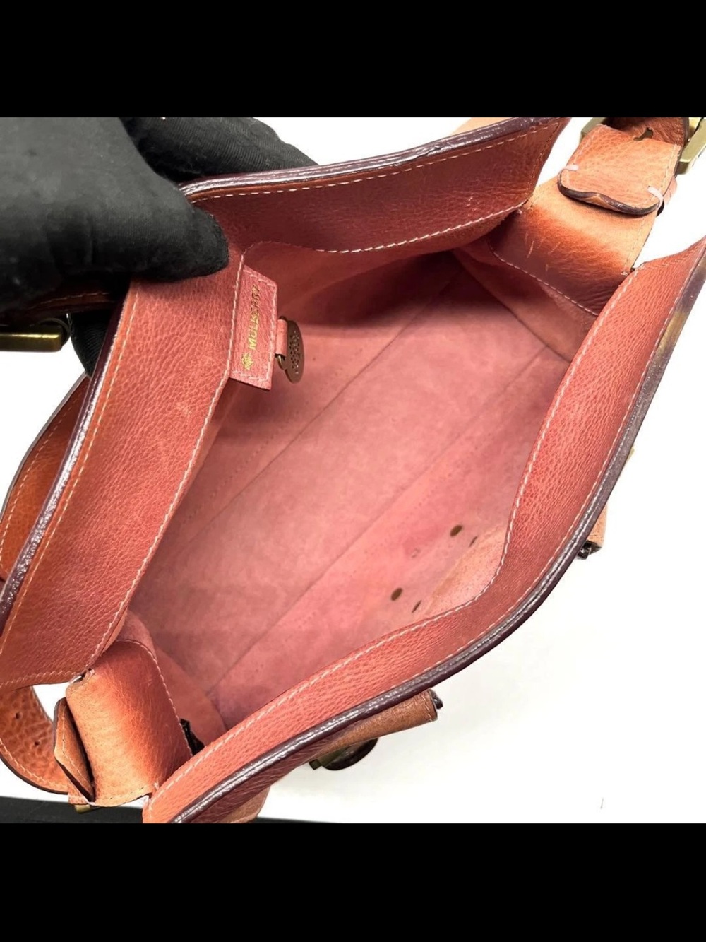 Mulberry Tan Leather Dual-Pocket Shoulder Bag - Picture 4 of 16